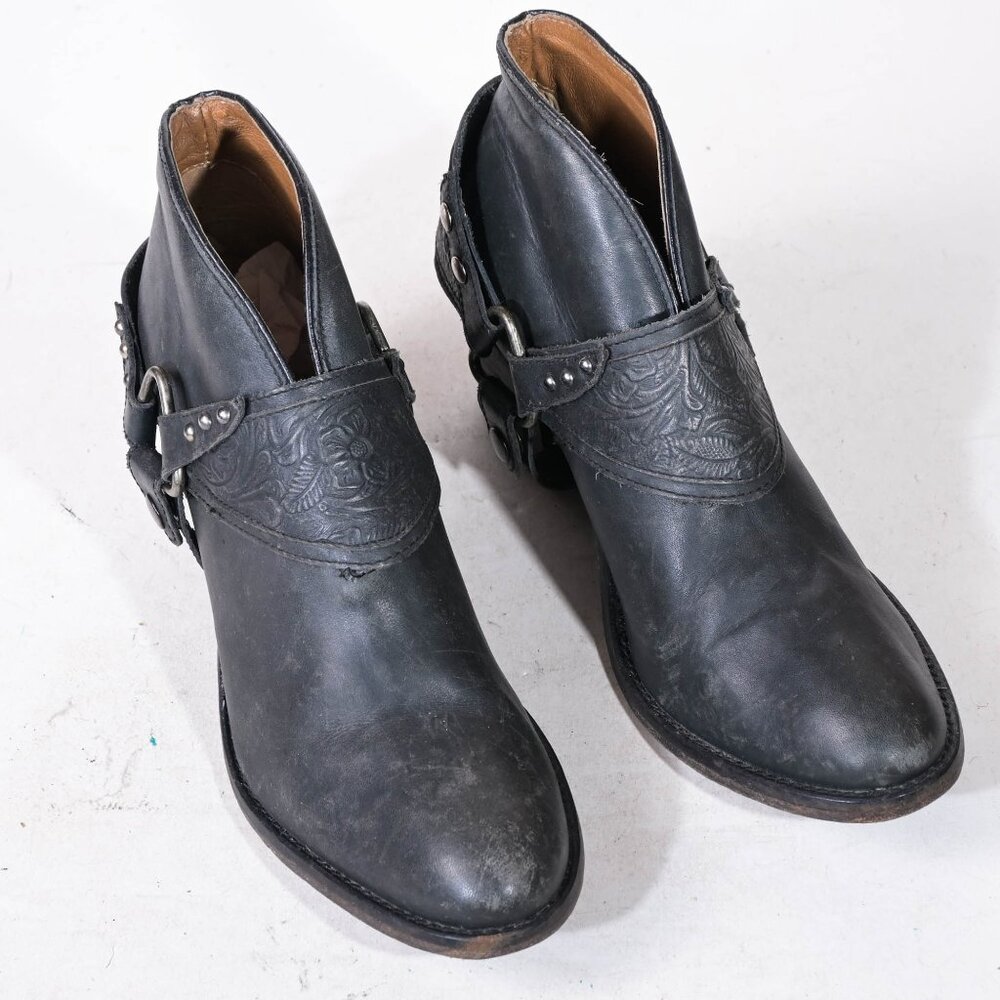Matisse Danny Distressed Leather Western Shootie - 7 - Picture 4 of 7